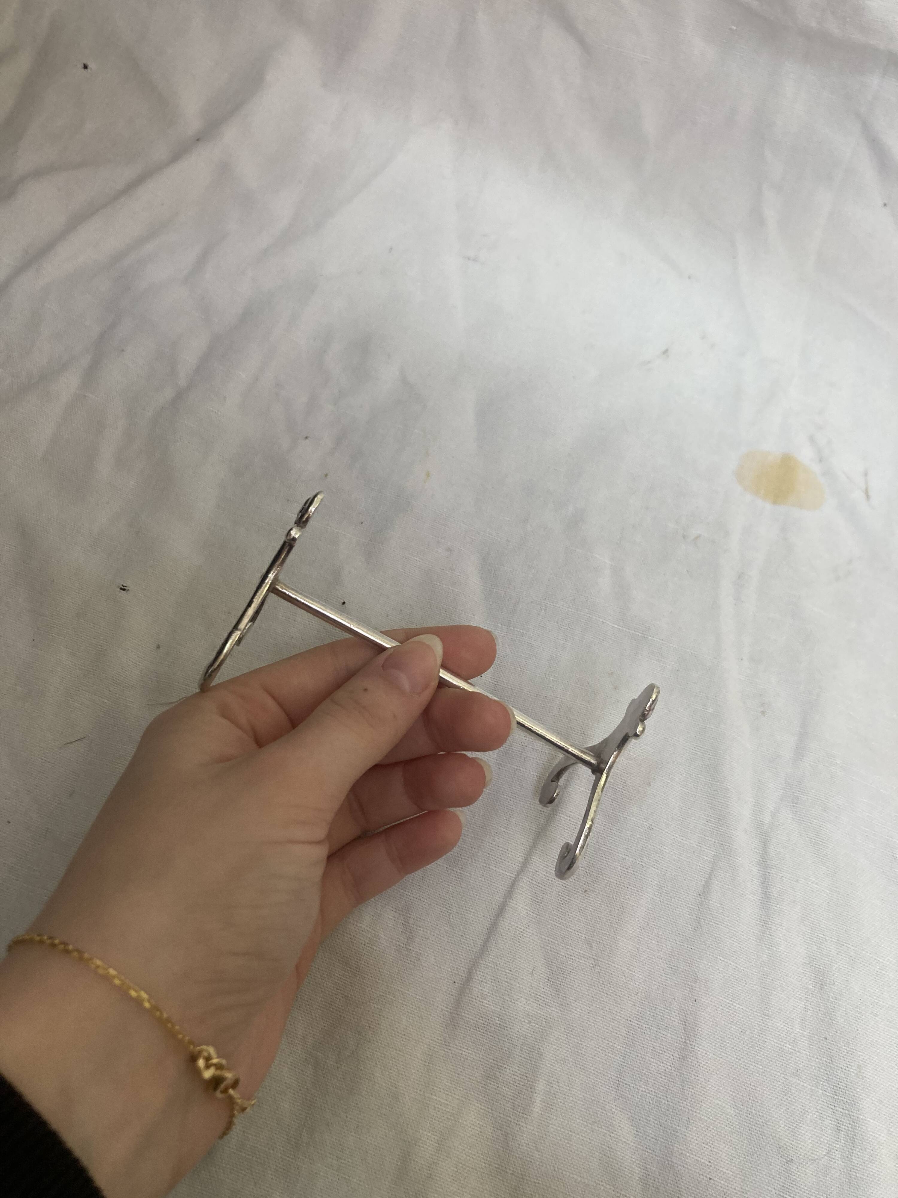 Silver knife holder with horse hallmark early 20th century