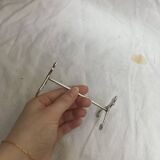 Silver knife holder with horse hallmark early 20th century