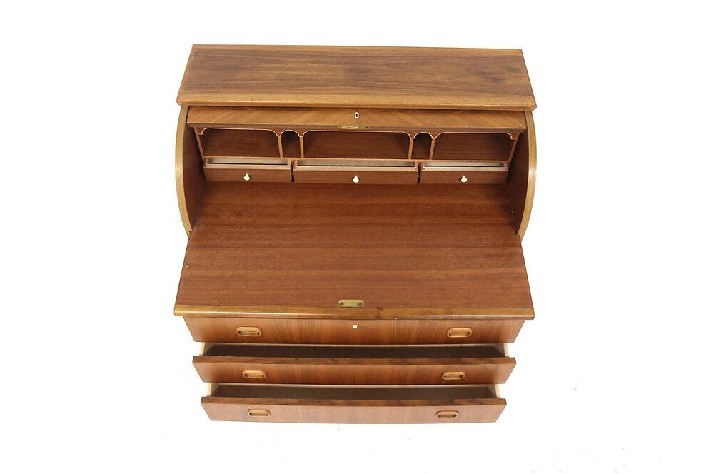 Scandinavian walnut secretary, Sweden, 1950