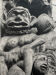Print black and white silver photograph bas-relief of a twentieth century church