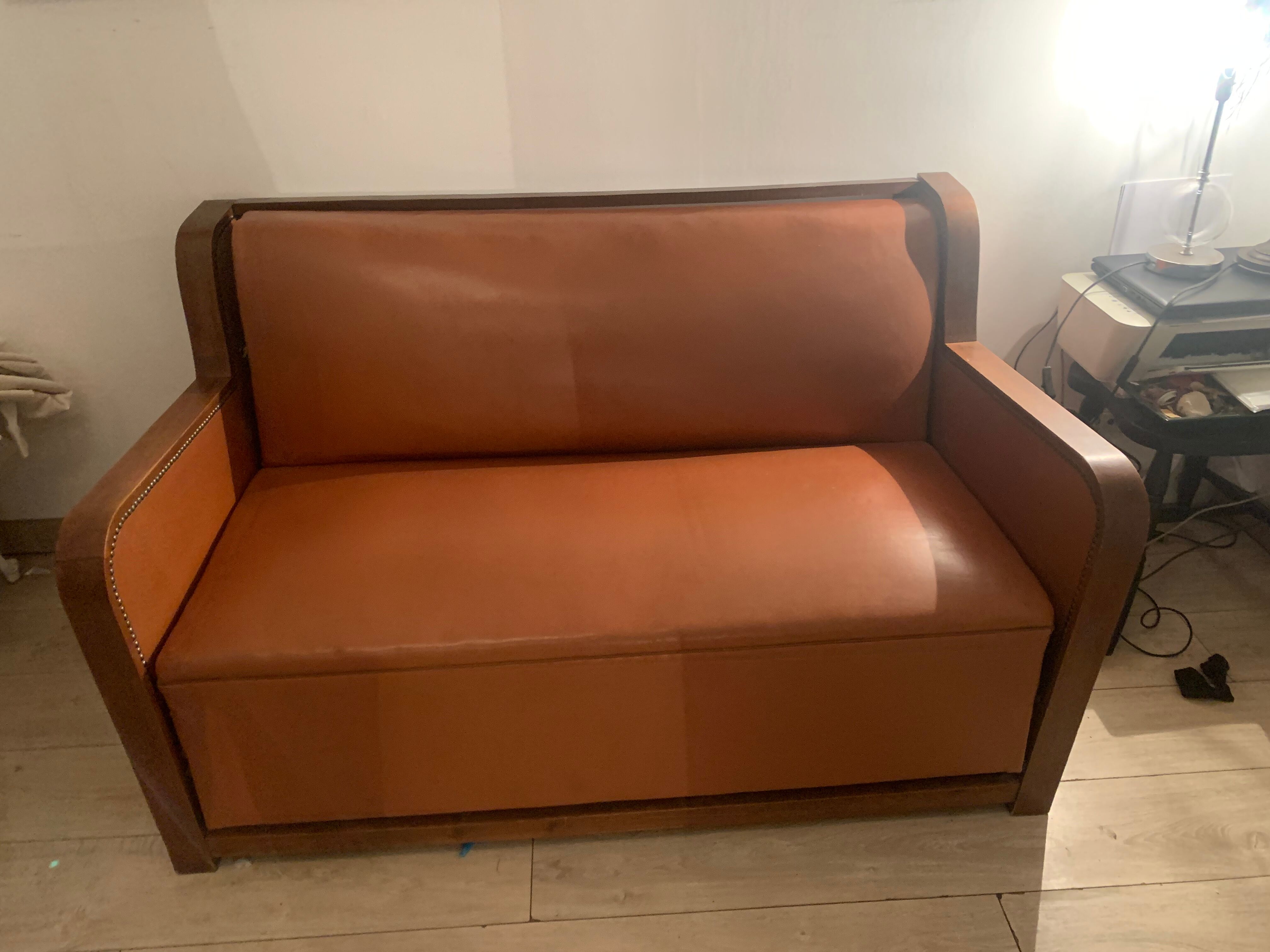 Sofa bed art deco 30 years 40