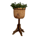 Cache pot rotin