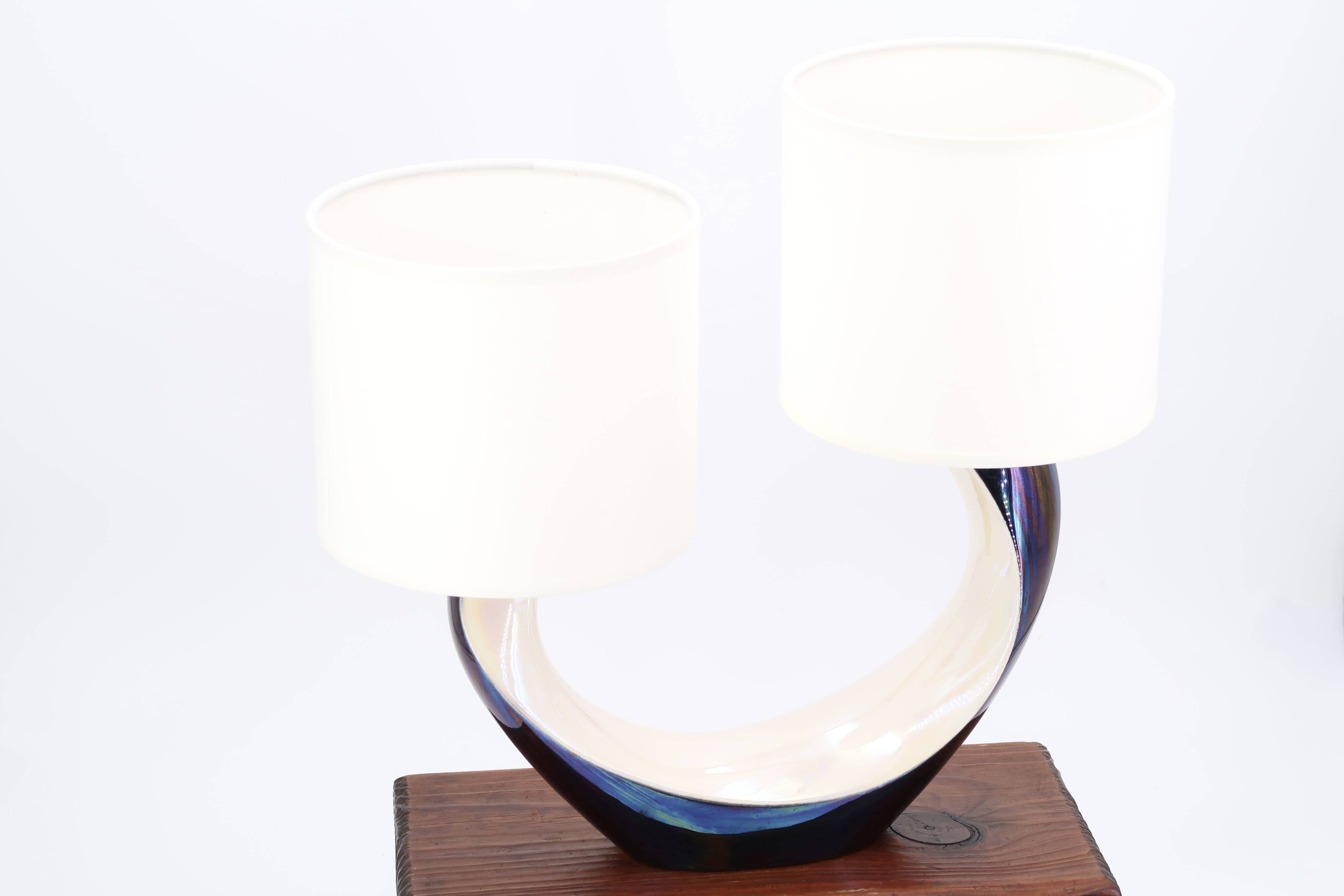 Verceram black and white ceramic lamp