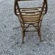 4 chaises boules en rotin vintage