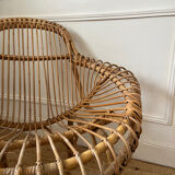 Vintage rattan armchair