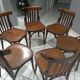 Suite of 6 chairs of Vintage Bistrot 1960s