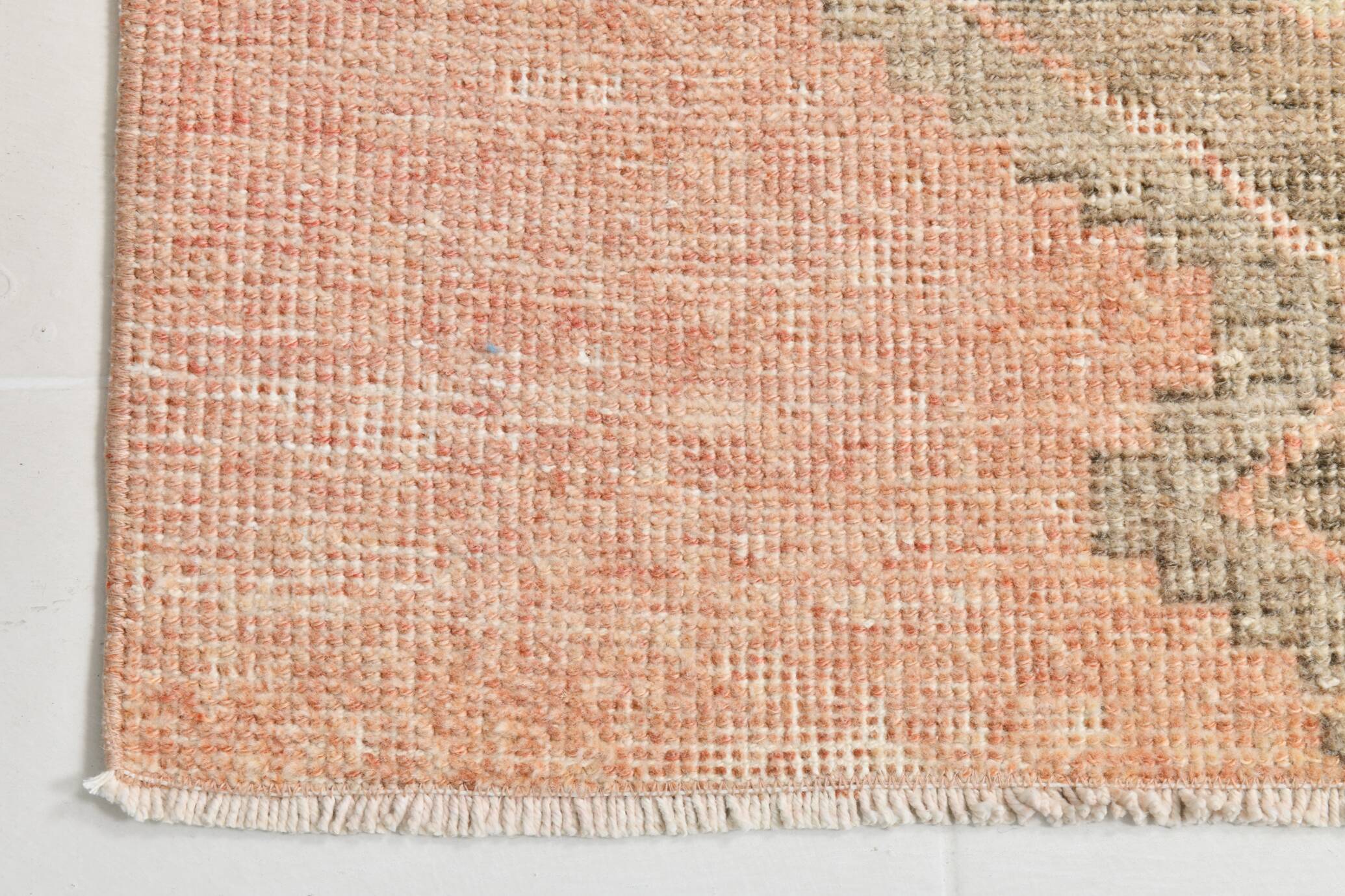 Wool Vintgae Runner Rug, Mid-Century Textile Runner Rug, 86x367 Cm