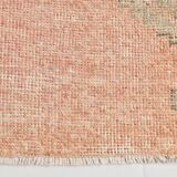 Wool Vintgae Runner Rug, Mid-Century Textile Runner Rug, 86x367 Cm