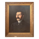 Huile sur toile - portrait homme