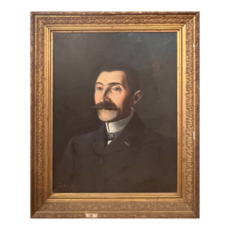 Oil on canvas - portrait man