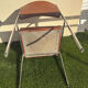 Duo de chaises vintage Skaï marron