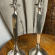 Pair of silver-plated candlesticks