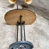 Mid century swedish floor lamp with teak table