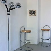 Chrome 3-arm space-age floor lamp | Italy | 1970s