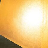 Vintage minimalist pendant lamp in fibreglass, Roche Babois