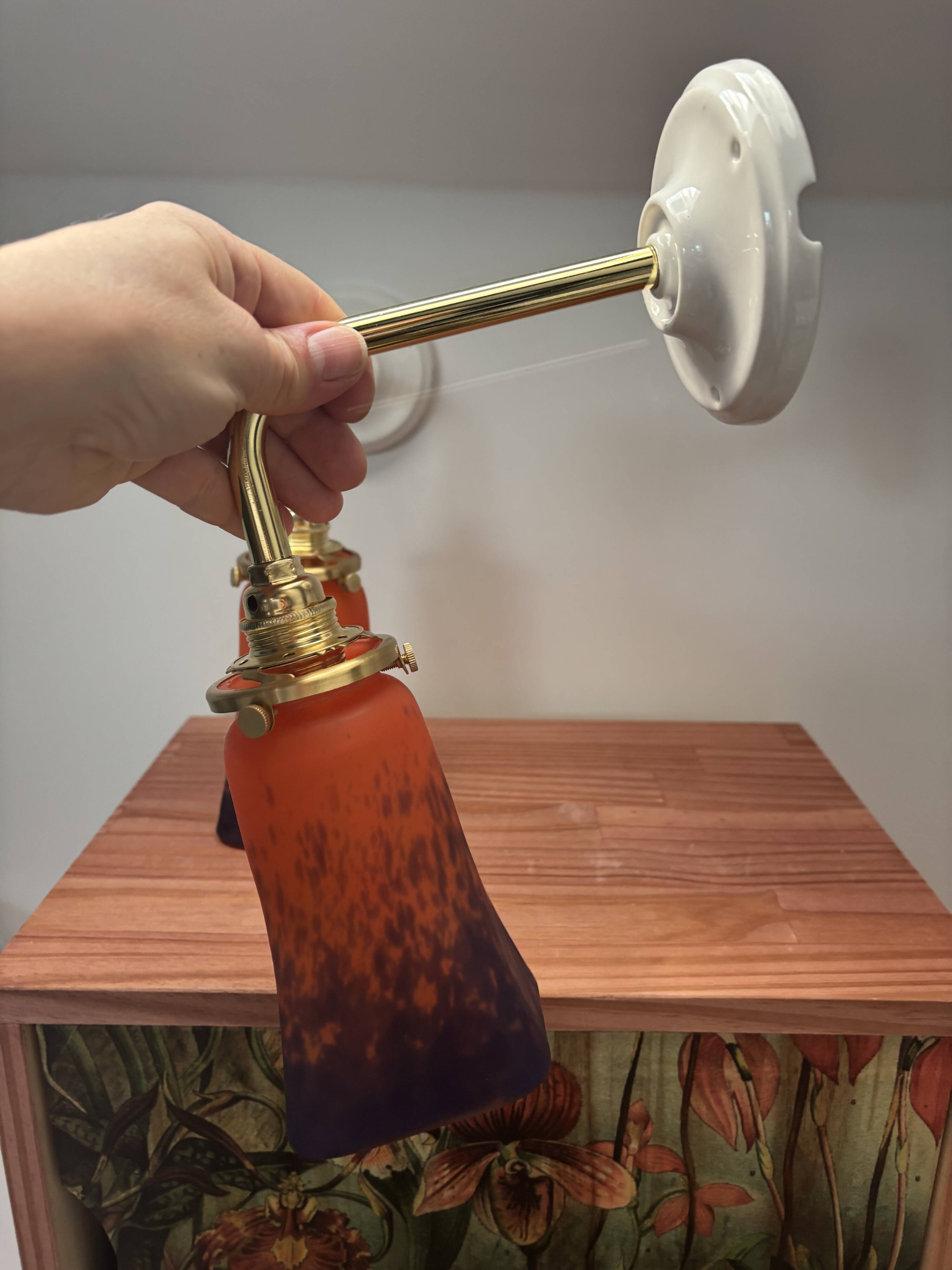 Pair of Art Deco wall sconces