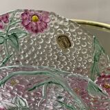 Vintage bohemian crystal mail holder Czechoslovakia