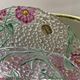 Vintage bohemian crystal mail holder Czechoslovakia
