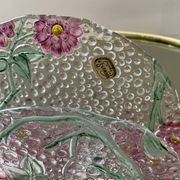 Vintage bohemian crystal mail holder Czechoslovakia