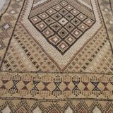 Traditional multi-coloured hallway kilim carpet 280-77cm