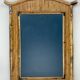 Midcentury palm regency bamboo rattan pencil reed mirror