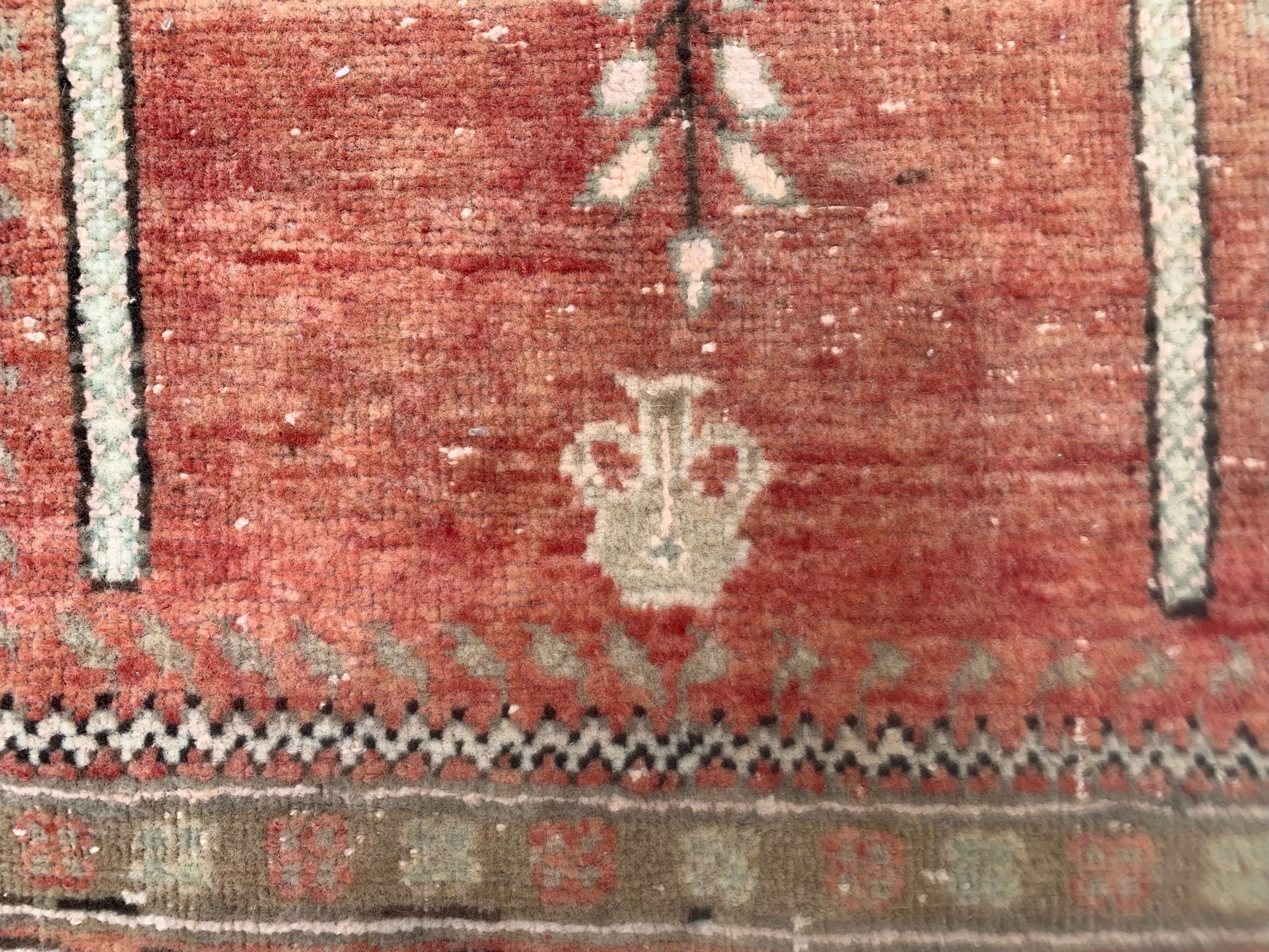 Vintage turkish oushak rug 150x86 cm carpet