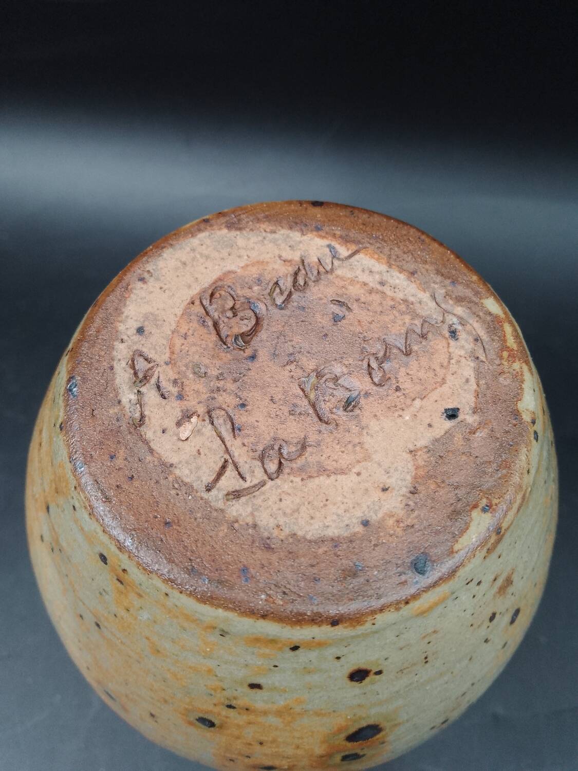 Vase signed Armand Bédu Grès de La Borne 1891-1966 (Talbot Bernon Foucher)