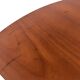 Vintage set of 3 wooden and metal side tables from the 1980s