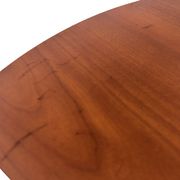 Vintage set of 3 wooden and metal side tables from the 1980s