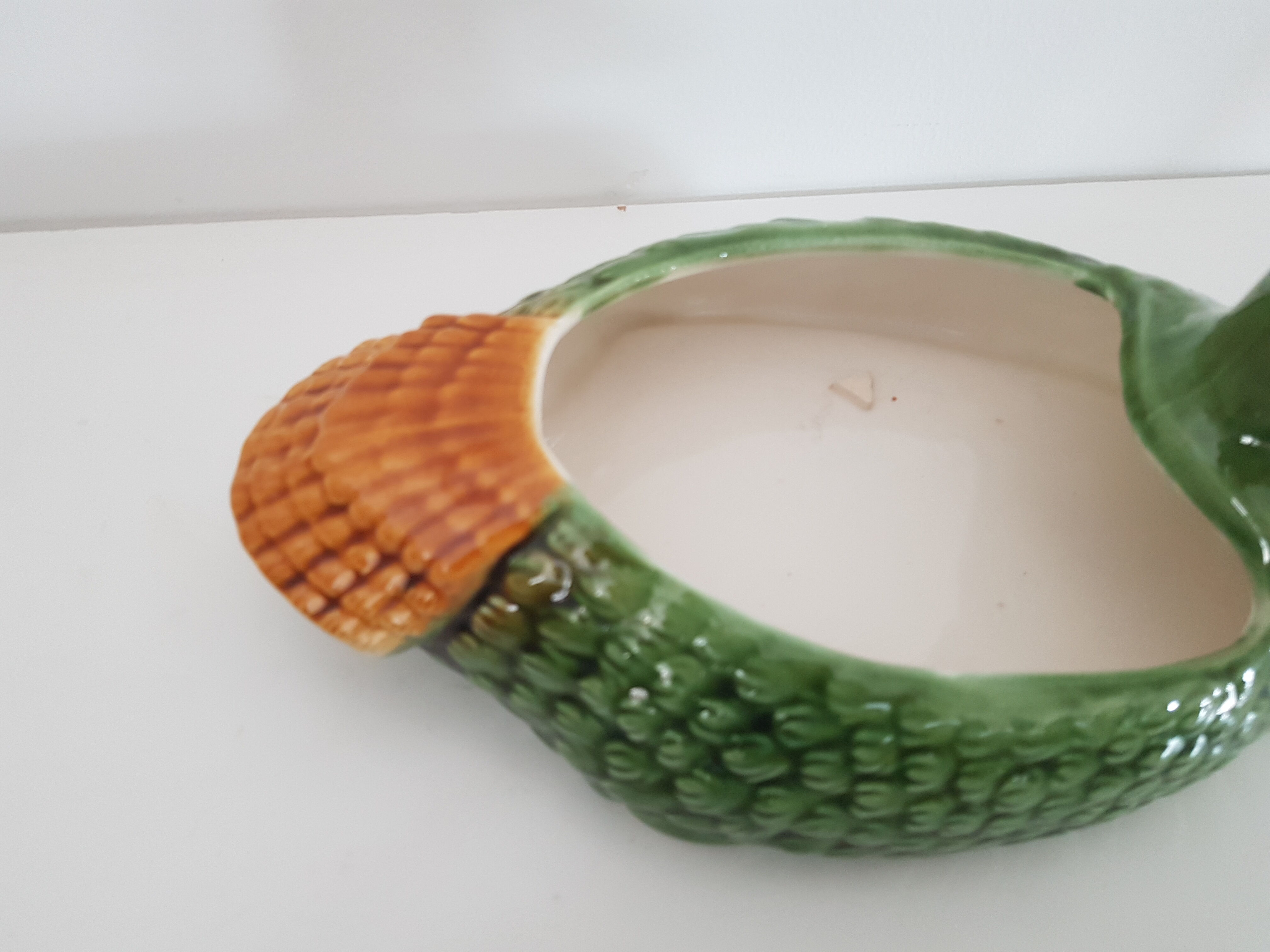 Empty pocket ceramic duck slip