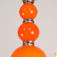 Lustre vintage orange Murano glass 8 bras