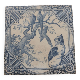 Old ceramic tile from GIEN