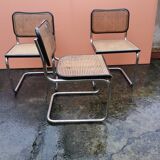 Trio de chaises B32 de Marcel Breuer