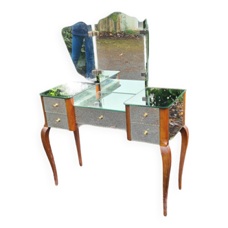 Venetian dressing table with triptych mirror 1950s