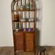 70" Rattan and Bamboo Shelf