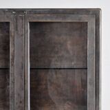 polished iron medical cabinet, 1950’s