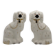Mid-Century Staffordshire Ceramic Spaniel Mantle Dogs 1378 4 from Beswick