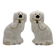 Mid-Century Staffordshire Ceramic Spaniel Mantle Dogs 1378 4 from Beswick