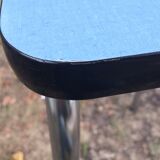 Flexible stool in vintage sky blue formica stepladder