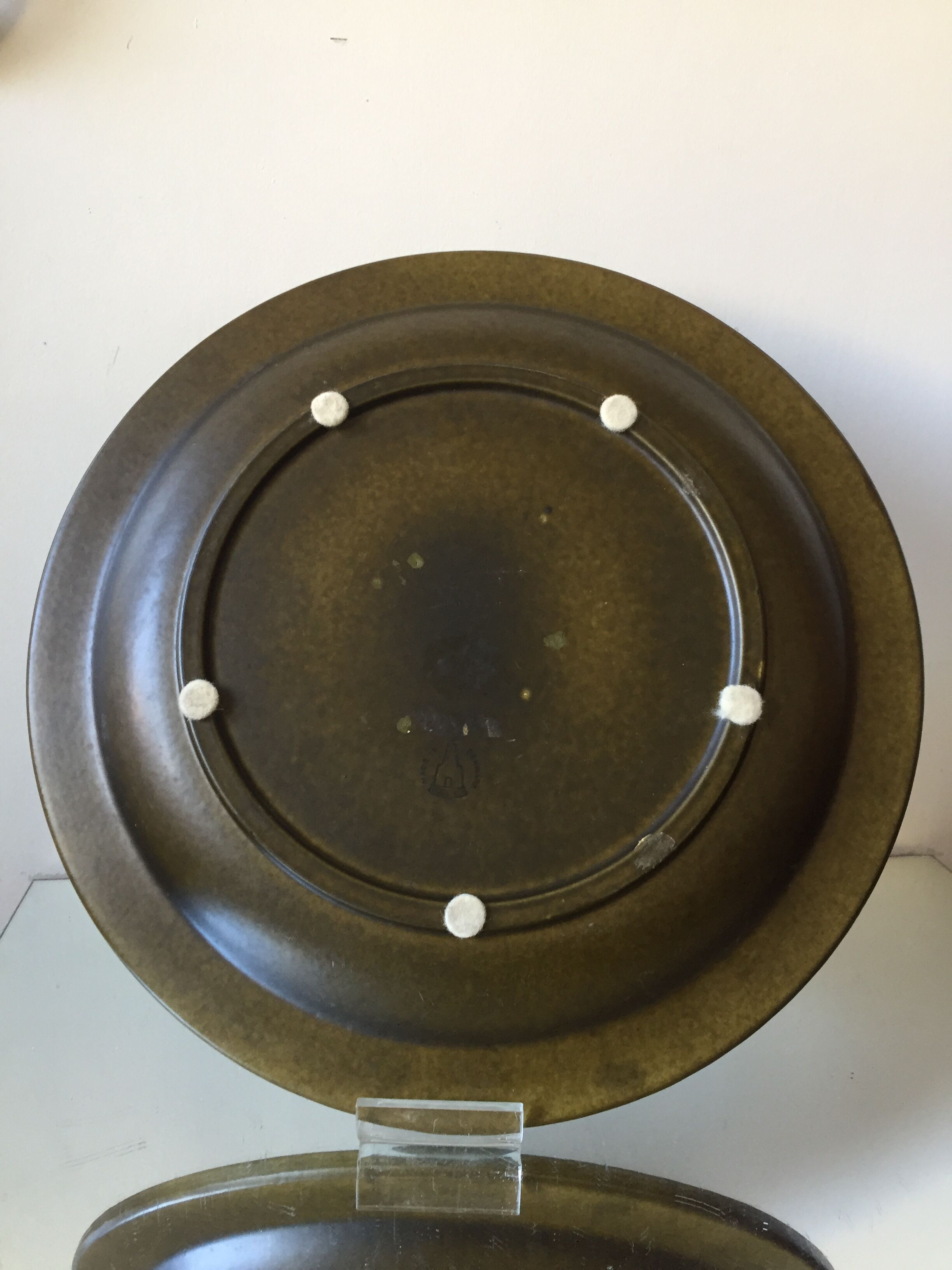 Assiette Knabstrup Denmark 1960’s Glazed Ceramic Decorative plate