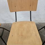 Lot of 6 bistro chairs from the 1980s