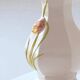 Antique tulip-shaped earthenware vase signed Bassano