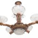 Lustre art déco ezan 6 feux