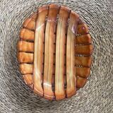 Ceramic woven basket.