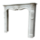 Louis XVI style half-moon fireplace in marble circa 1880
