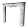Louis XVI style half-moon fireplace in marble circa 1880