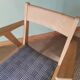 Scandinavian armchairs with tapered legs