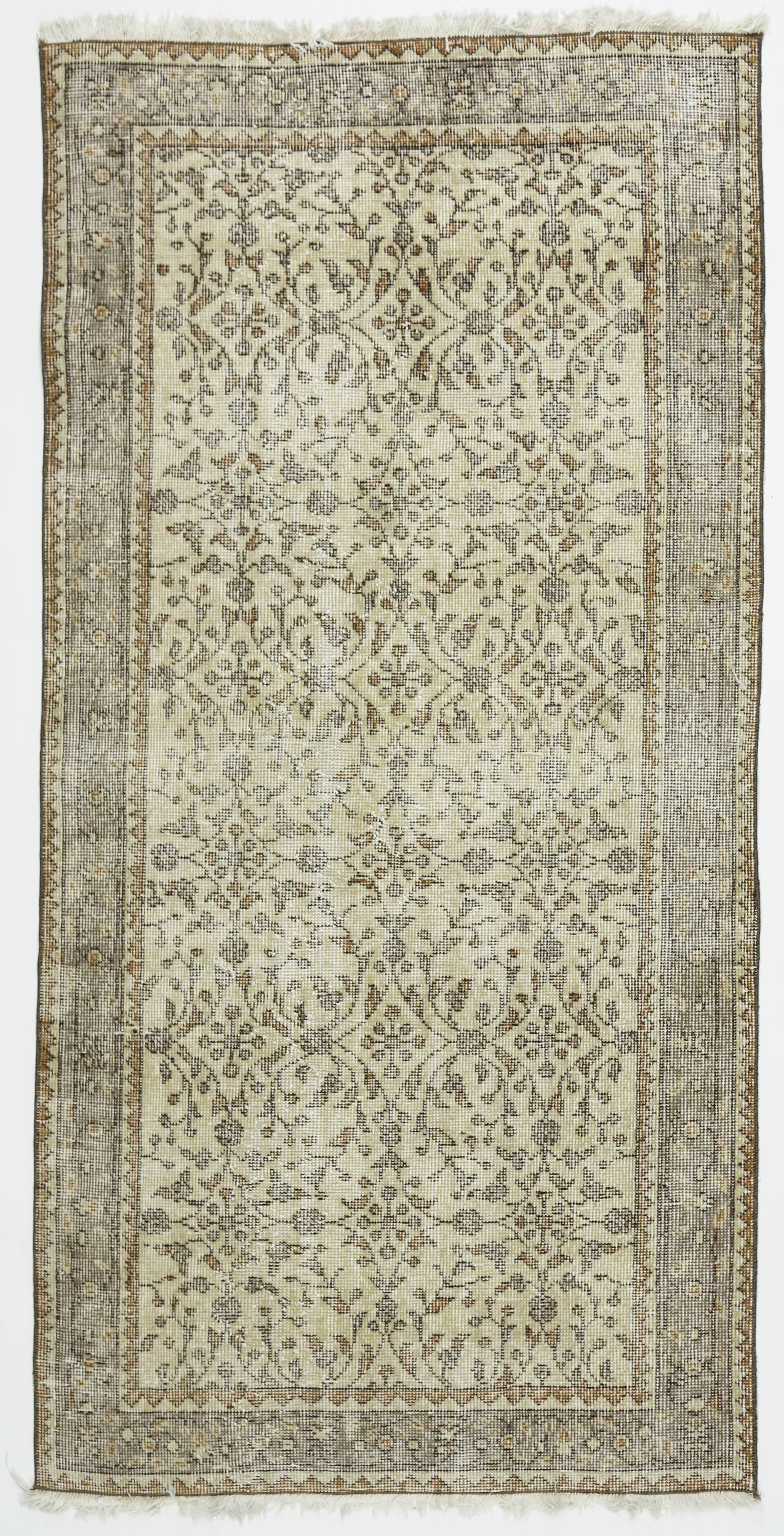 Turkish Anatolian Handmade Vintage Area Rug 292 cm x 196 cm