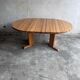 Table à manger extensible en pin massif, Scandinavie, années 1970