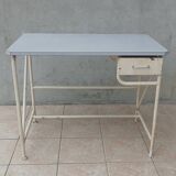 High industrial metal and formica work table